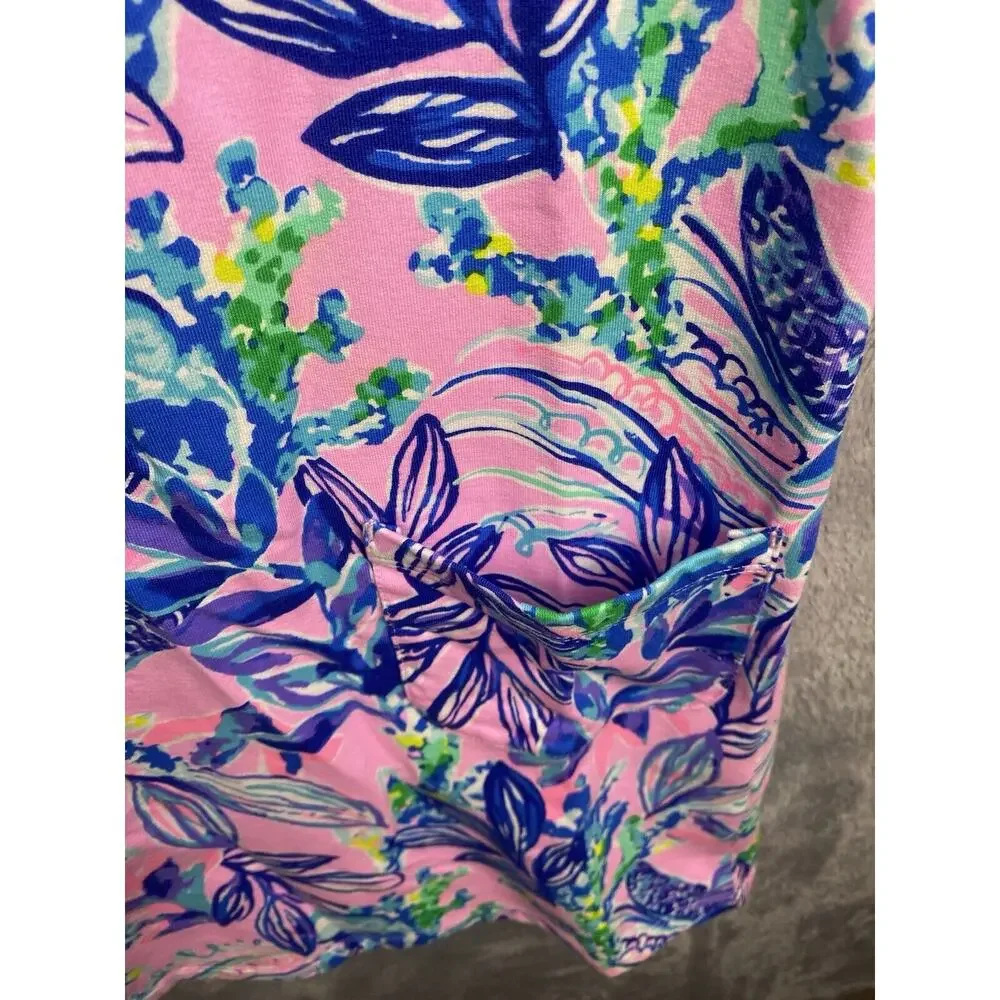 Lilly Pulitzer‎ Mini Harriet Girls Dress Straight Fit Sash Lilac Size L (8-10) - Picture 3 of 7